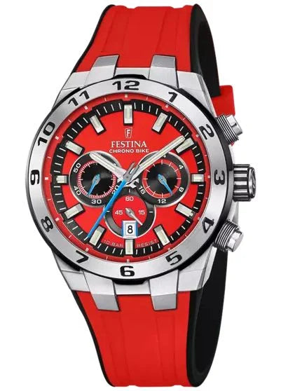 Festina Chrono Bike Gents Red Dial Red Rubber Strap Watch | Fashion Watches | GCC | Men | Mens | Mens Watches | QND 23 | Watch | Watches Festina Chrono Bike Gents Red Dial Red Rubber Strap Watch | Fashion Watches | GCC | Men | Mens | Mens Watches | QND 23 | Watch | Watches