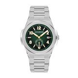 Saint Honoré Bercy Men’s 43 mm Stainless Steel Watch with Green Dial & Sub-Dial