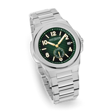 Saint Honoré Bercy Men’s 43 mm Stainless Steel Watch with Green Dial & Sub-Dial