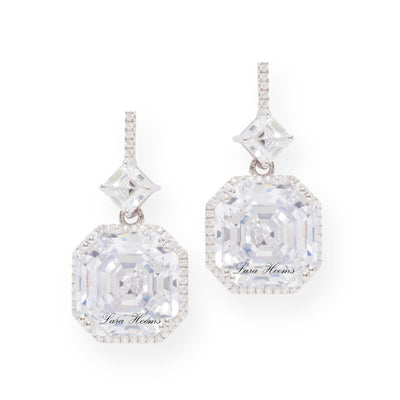 Lara Heems Bella Women's White Earrings One Size