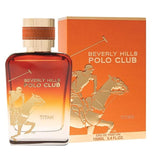 Beverly Hills Polo Club Titan perfume bottle and packaging on a white background.