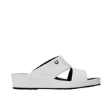 Side view highlighting the thick, supportive chunky white rubber sole.