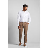 Bugatti Men's  Pleat Front Trousers in a Straight Cut
