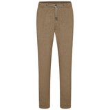 Bugatti Men's  Pleat Front Trousers in a Straight Cut