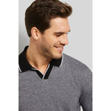 Bugatti Men's Polo Shirt in a 2-tone Look