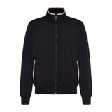 Bugatti Men's Black Sweatshirt With Band Collar