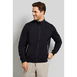 Bugatti Men's Black Sweatshirt With Band Collar