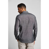 Bugatti Men's Leisure Shirt in a Linen-cotton Blend