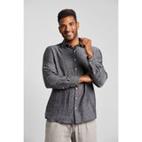 Bugatti Men's Leisure Shirt in a Linen-cotton Blend