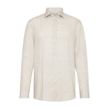 Bugatti Men's Leisure Shirt in a Linen-cotton Blend