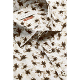 Bugatti Men's Beige Floral print Shirt