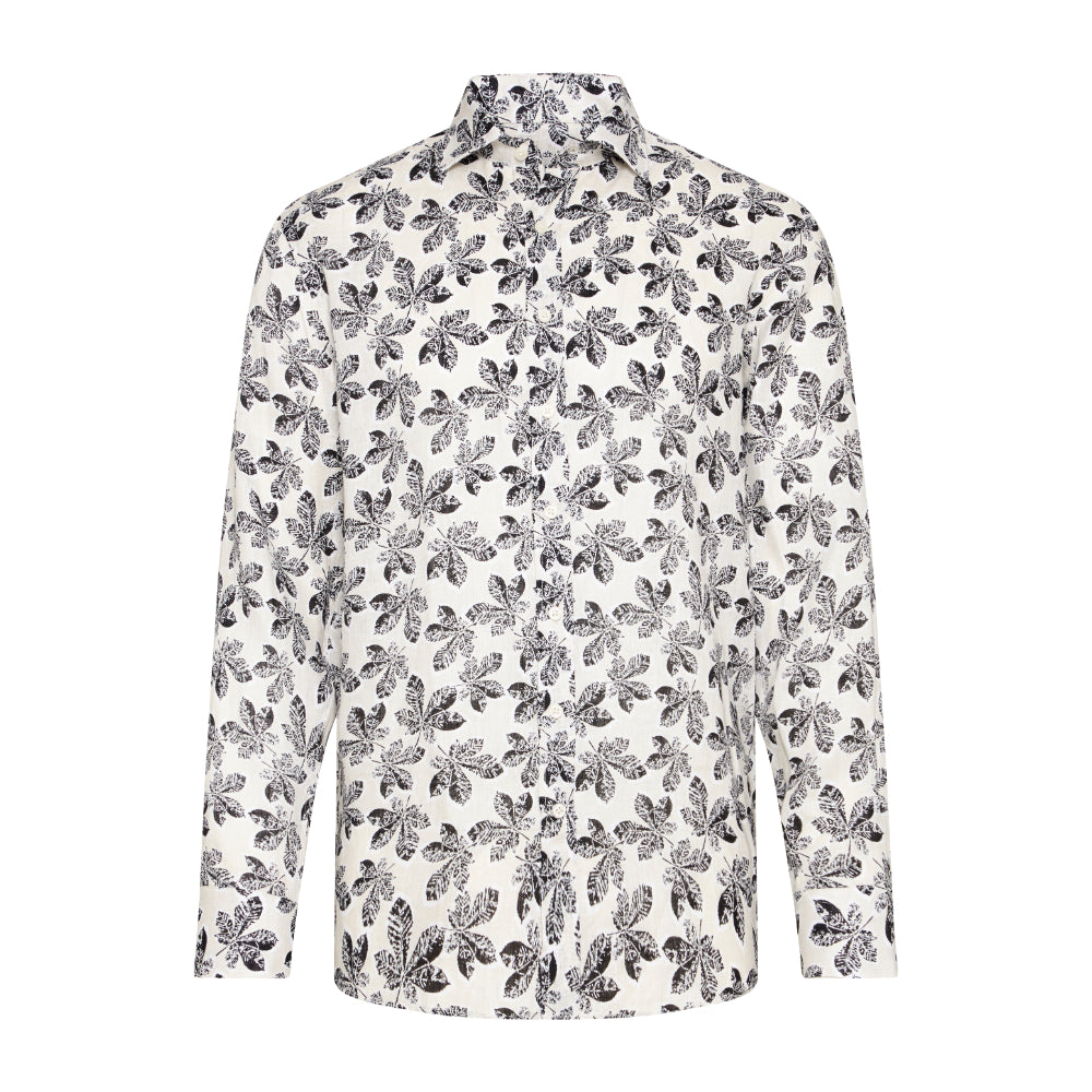 Bugatti Men's Patterned Shirt – Blue Salon - Main Image