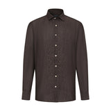 Bugatti Men's Long-Sleeve Linen Shirt