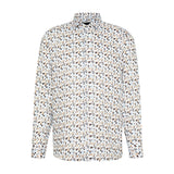 Bugatti Men's Navy Blue & White Casual Shirt