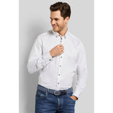 Bugatti Men's Long-sleeved Shirt  With Button-down Collar