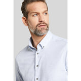Bugatti Long-sleeved Shirt With Button-down Collar