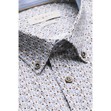 Bugatti Men's  Blue Grey Casual Shirt