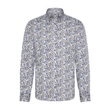 Bugatti Men's Blue Grey Casual Shirt