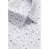 Bugatti Men's Short-sleeved Shirt With an All-over Print