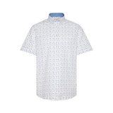 Bugatti Men's Short-sleeved Shirt With an All-over Print