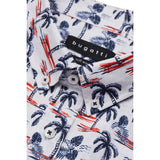 Bugatti Men's Navy Blue & White Casual Shirt Button Down