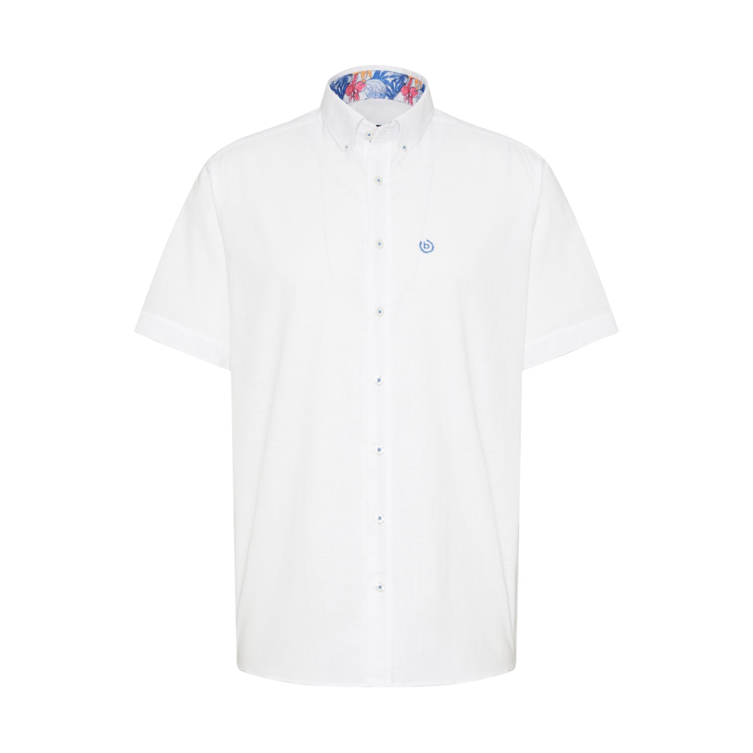 Bugatti Men's Short-Sleeve Button-Down Shirt with Patterned Inner Collar | All Clothing | GCC | Men | Mens | Mens Fashion | Shirts & T-Shirts Bugatti Men's Short-Sleeve Button-Down Shirt with Patterned Inner Collar | All Clothing | GCC | Men | Mens | Mens Fashion | Shirts & T-Shirts