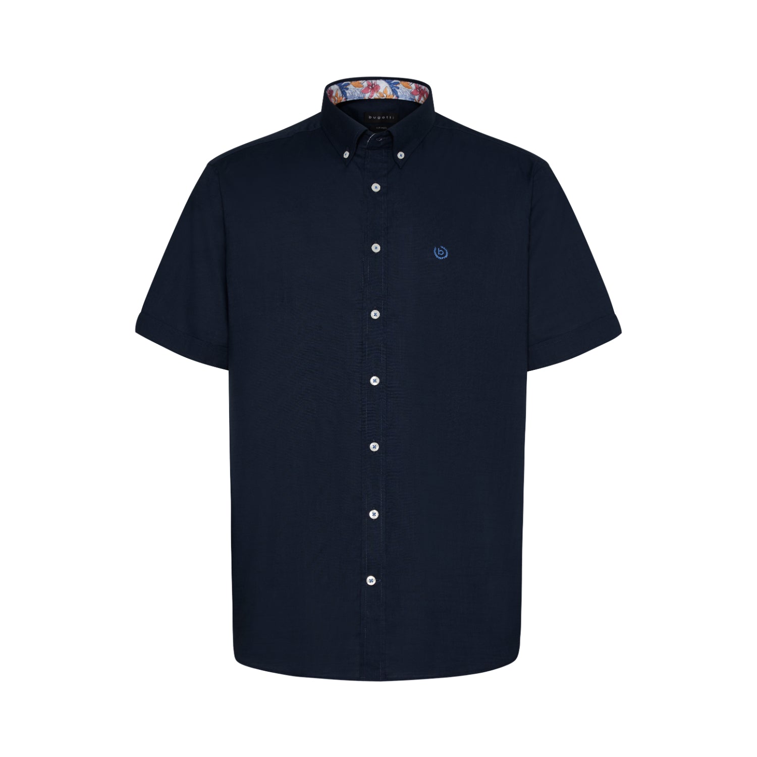 Bugatti Men's Short-Sleeve Button-Down Shirt with Patterned Inner Collar | All Clothing | GCC | Men | Mens | Mens Fashion | Shirts & T-Shirts Bugatti Men's Short-Sleeve Button-Down Shirt with Patterned Inner Collar | All Clothing | GCC | Men | Mens | Mens Fashion | Shirts & T-Shirts