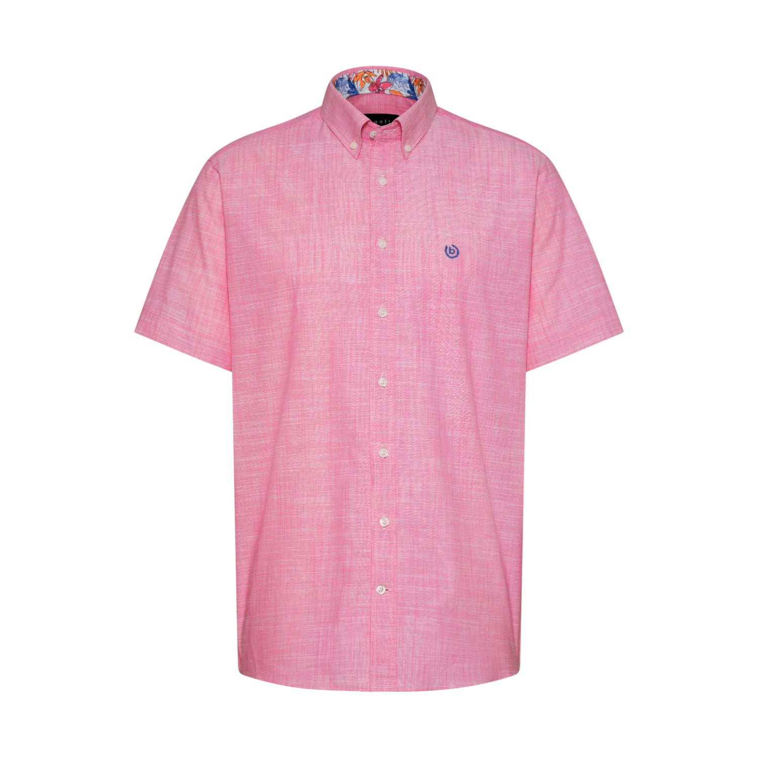 Bugatti Men's Short-Sleeve Button-Down Shirt with Patterned Inner Collar | All Clothing | GCC | Men | Mens | Mens Fashion | Shirts & T-Shirts Bugatti Men's Short-Sleeve Button-Down Shirt with Patterned Inner Collar | All Clothing | GCC | Men | Mens | Mens Fashion | Shirts & T-Shirts