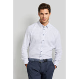 Bugatti Men's Long-sleeved Shirt With a Fine Pattern