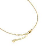 Cerruti 1881 Gold Bar Necklace with Crystals