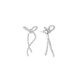Shashi Caroline Bow Silver Earrings – Sparkling Crystal Bow Elegance