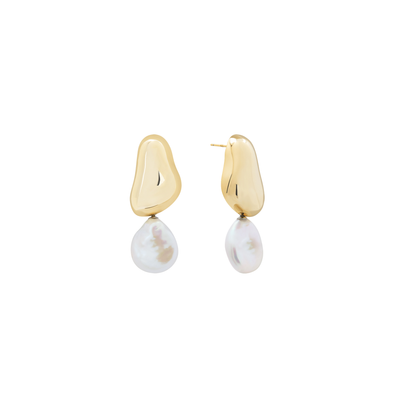 Shashi Carter Pearl Drop Earring Gold/Pearl