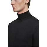 Bugatti Men's Polo-neck Sweater Made from Merino Wool