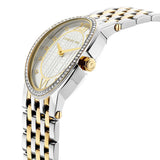 Cerruti 1881 Norcia Ladies White Dial Silver Gold Two Tone Watch