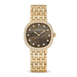 Cerruti 1881 Gresta Women Brown Dial Gold Tone Watch