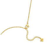 Cerruti 1881 Arabesque.3 Ladies Gold Plated Necklace With Crystal Malachite