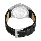 Cerruti 1881 Borgatello Gents Black Dial Black Leather Strap Watch