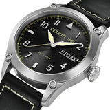 Cerruti 1881 Borgatello Gents Black Dial Black Leather Strap Watch