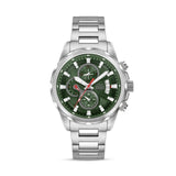 Cerruti 1881 Canazei Gents Green Dial Silver-Tone Stainless Steel Watch