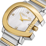 Cerruti 1881 Cavallina Ladies White MOP Two-Tone Watch