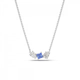 Swarovski Mesmera Pendant Mixed Cuts Blue Rhodium Plated
