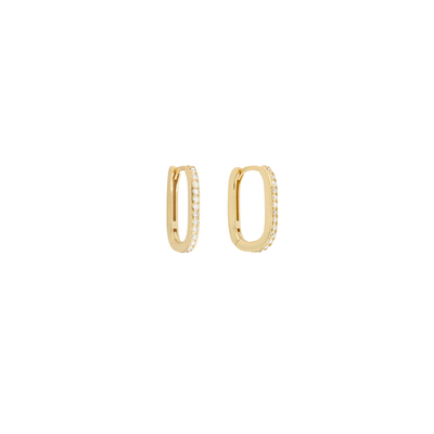 Shashi Cosmo Gold Pave Huggie Earrings – Sparkling Everyday Luxury