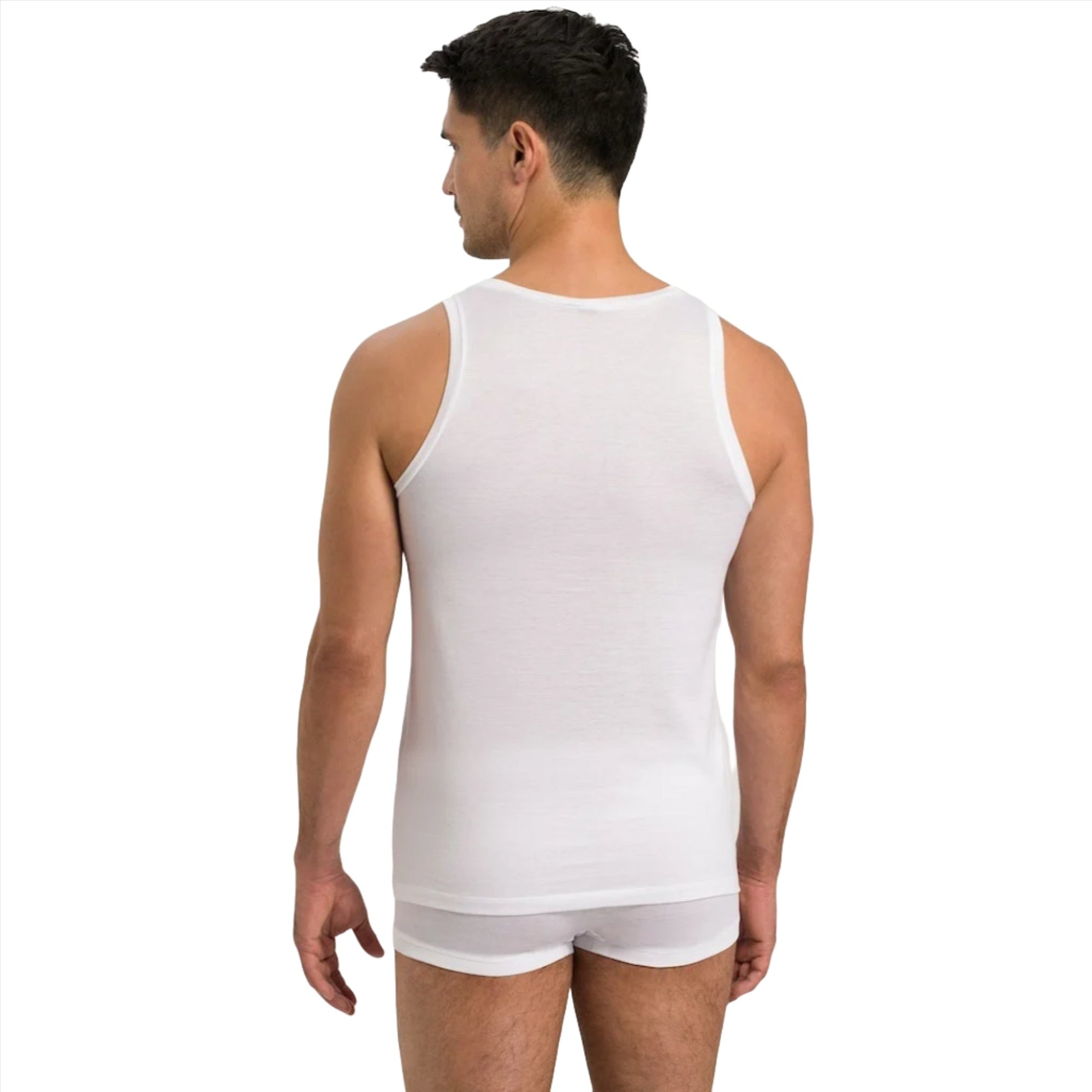 Hanro Men's White Sport Cotton Tank | All Clothing | GCC | Men | Mens | Mens Fashion | Underwear Hanro Men's White Sport Cotton Tank | All Clothing | GCC | Men | Mens | Mens Fashion | Underwear