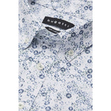 Bugatti Men's White & Blue Shirt