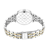 Police Women's Stainless Steel Case Blue Dial Silver And Gold Bracelet Watch