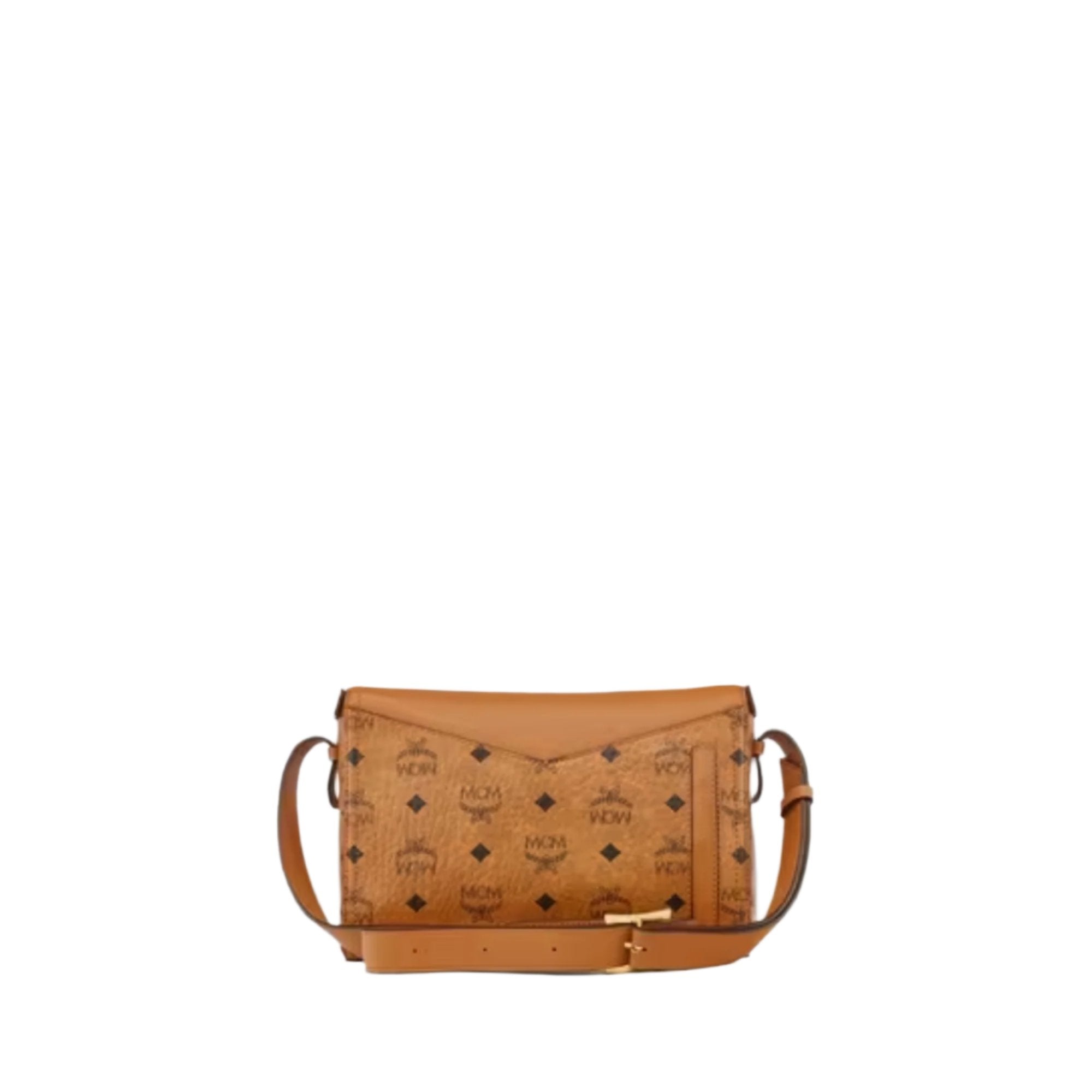 MCM Women's Diamant 3D Shoulder Bag in Visetos Leather Mix – Blue