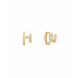 Shashi Double Katerina Plain Huggie Earrings – Minimal Gold Hoops