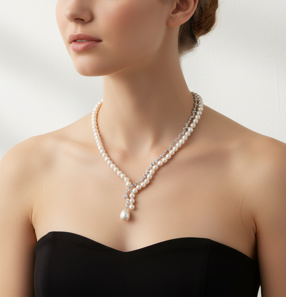 Bronzallure Cultured Freshwater Pearl White   One Size
