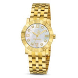 Guy Laroche  Alex Ladies White Dial and Yellow Gold Stainless Steel Bracelet Watch