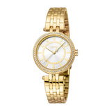 Esprit Cora Ladies Silver Dial Gold Tone Watch